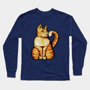 Orange Cat Long Sleeve T-Shirt